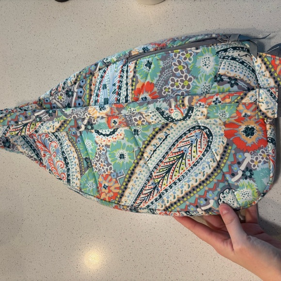 Vera Bradley Multicolor Paisley Quilted Sling Bag - Picture 6 of 9